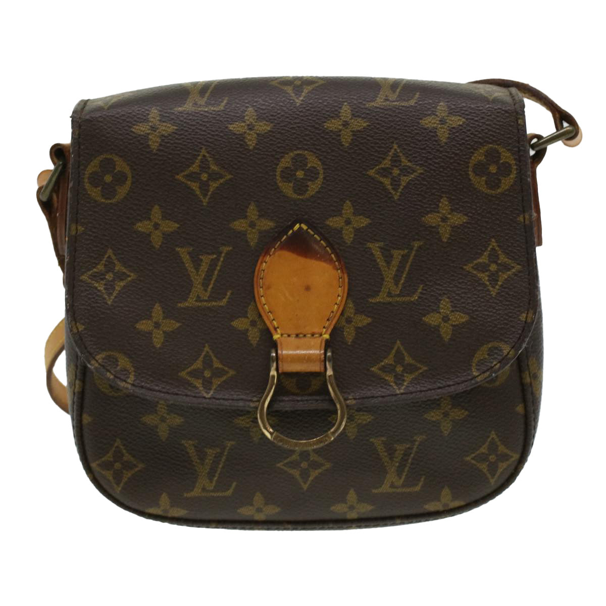 LOUIS VUITTON Monogram Saint Cloud MM Shoulder Bag M51243 LV Auth 34410