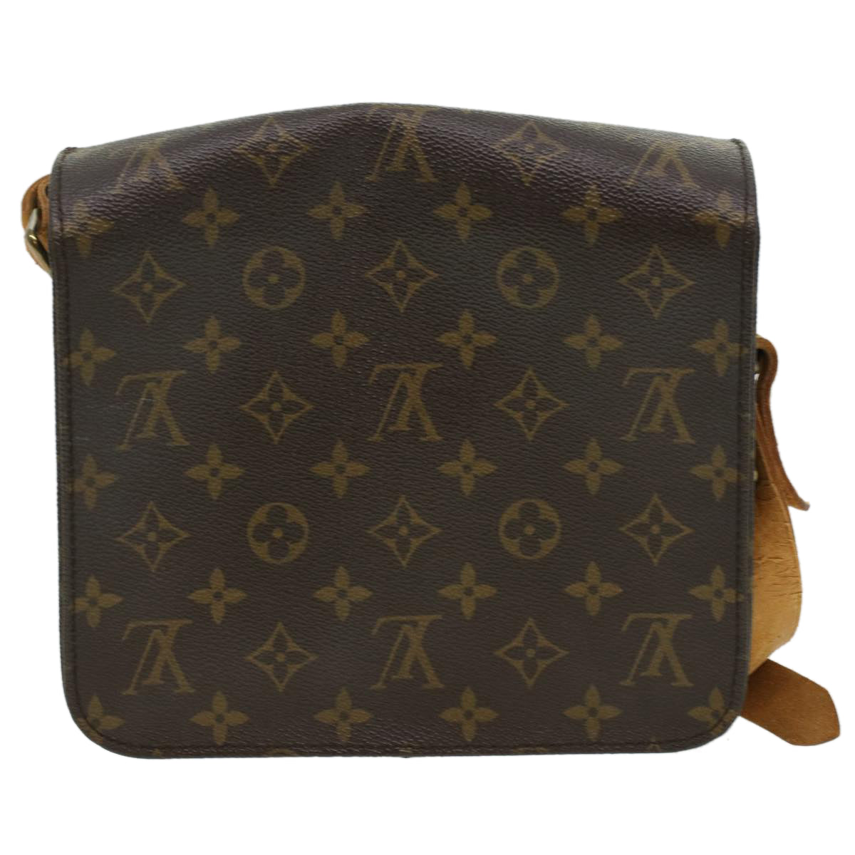 LOUIS VUITTON Monogram Cartouchiere MM Shoulder Bag M51253 LV Auth 34411