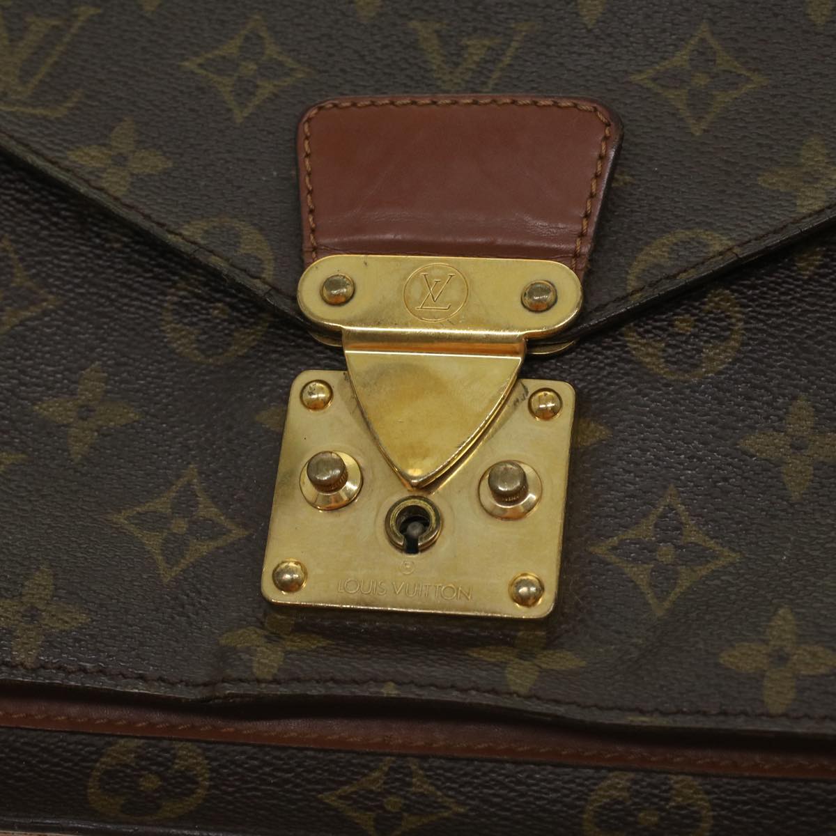 LOUIS VUITTON Monogram Monceau Hand Bag M51185 LV Auth 34417