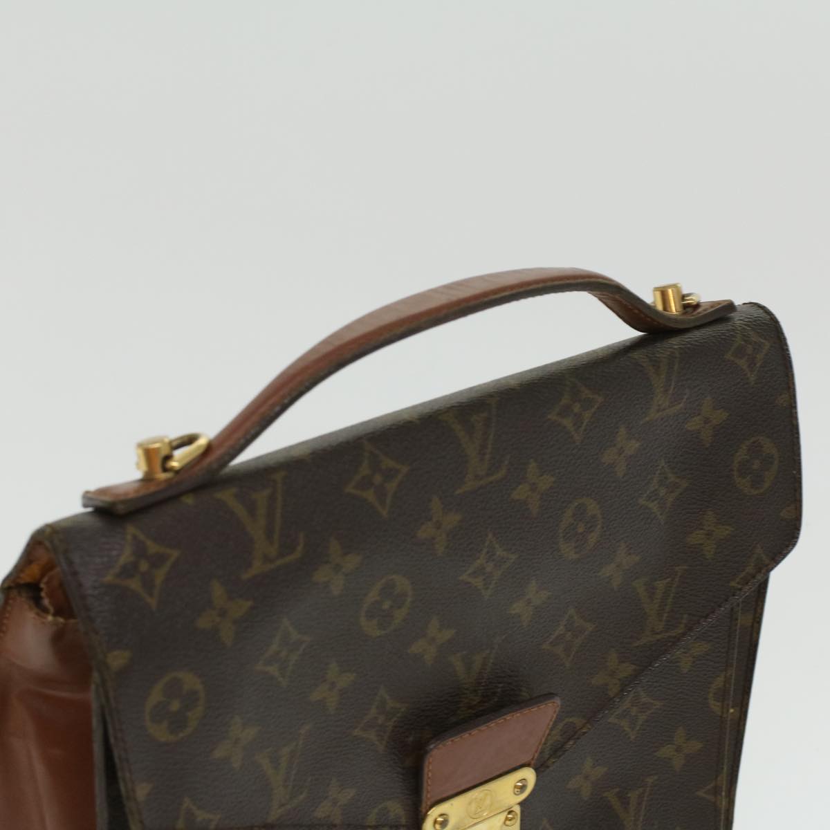 LOUIS VUITTON Monogram Monceau Hand Bag M51185 LV Auth 34417