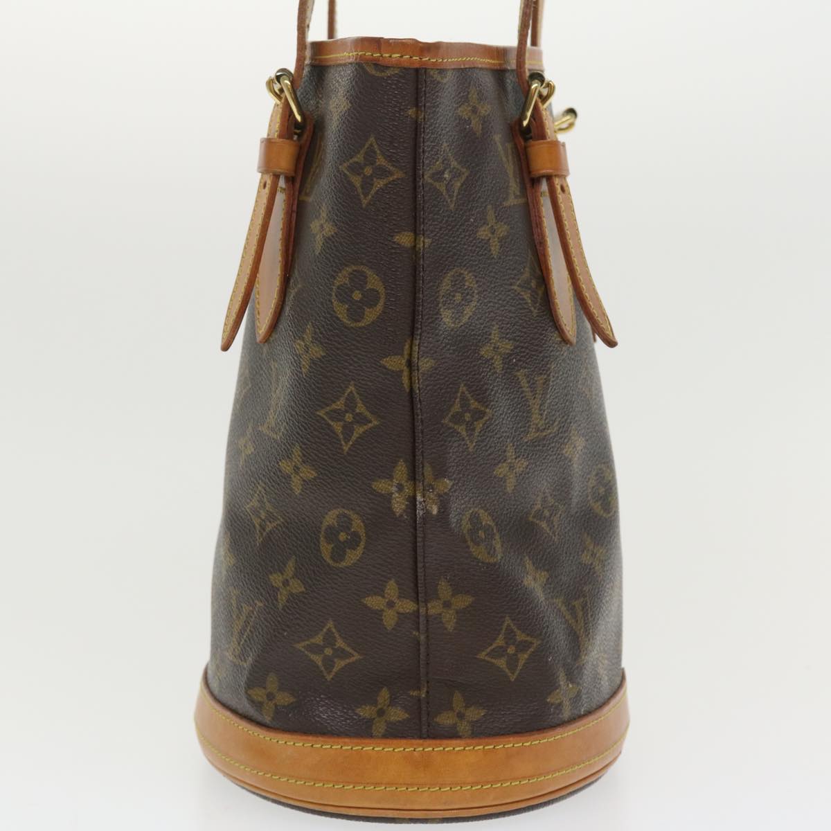 LOUIS VUITTON Monogram Bucket PM Shoulder Bag M42238 LV Auth 34421