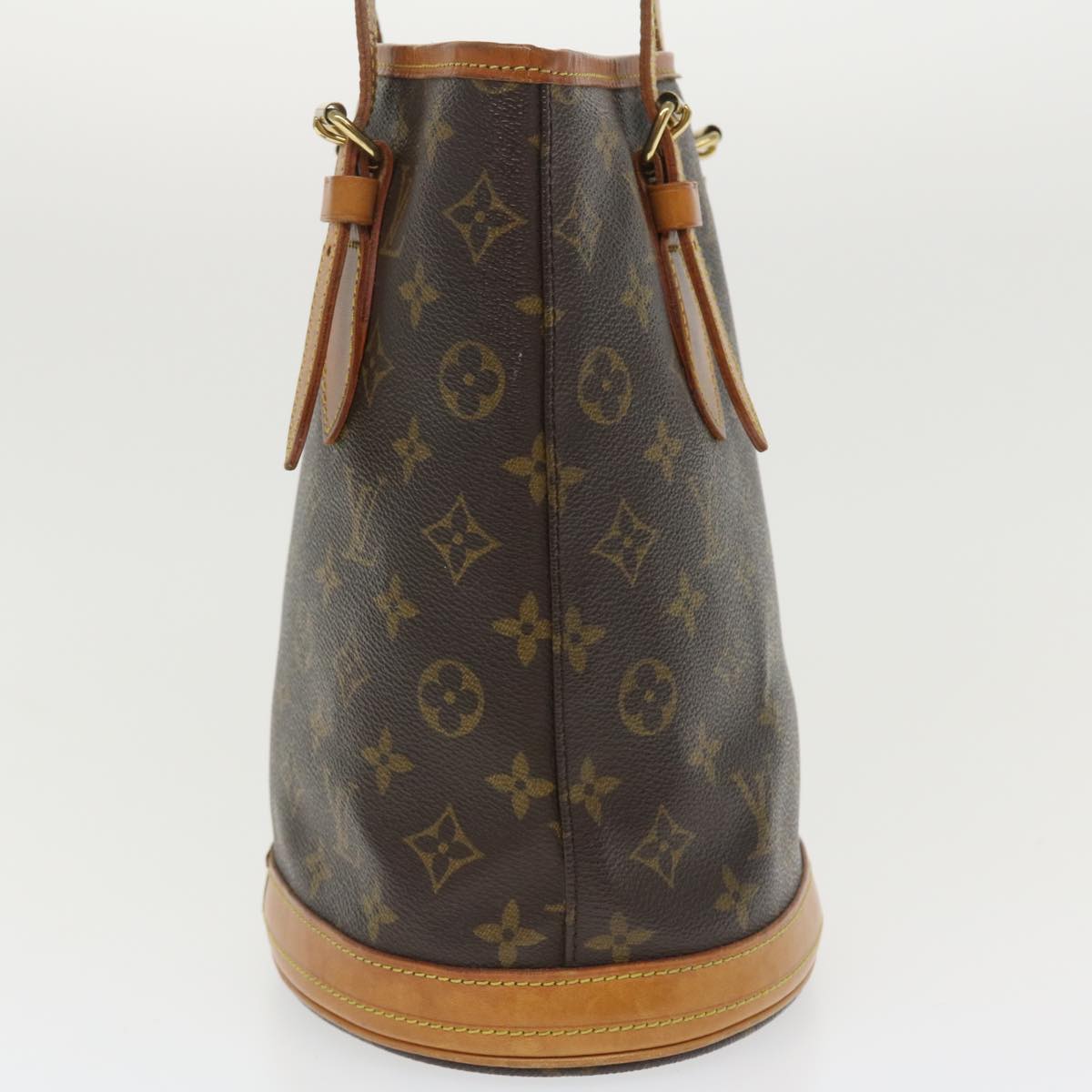 LOUIS VUITTON Monogram Bucket PM Shoulder Bag M42238 LV Auth 34421