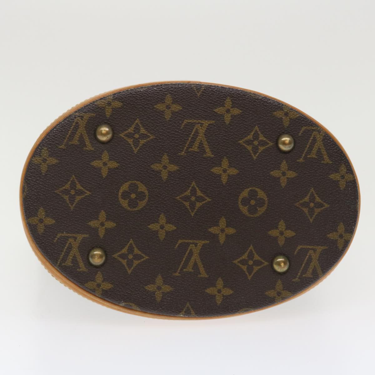 LOUIS VUITTON Monogram Bucket PM Shoulder Bag M42238 LV Auth 34421