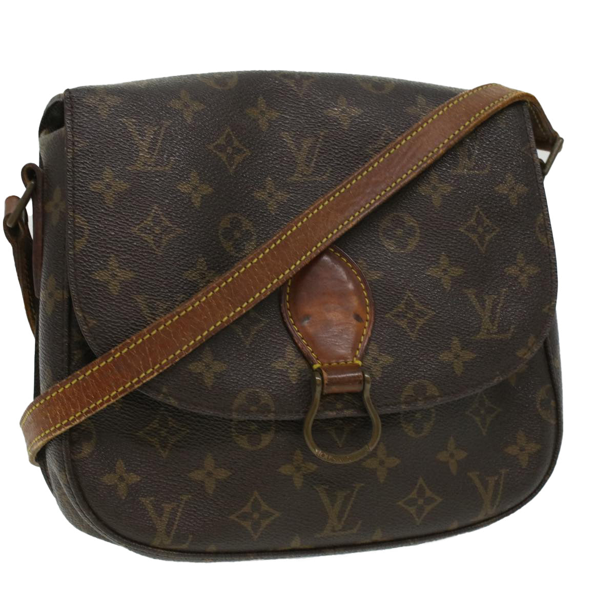 LOUIS VUITTON Monogram Saint Cloud GM Shoulder Bag M51242 LV Auth 34423