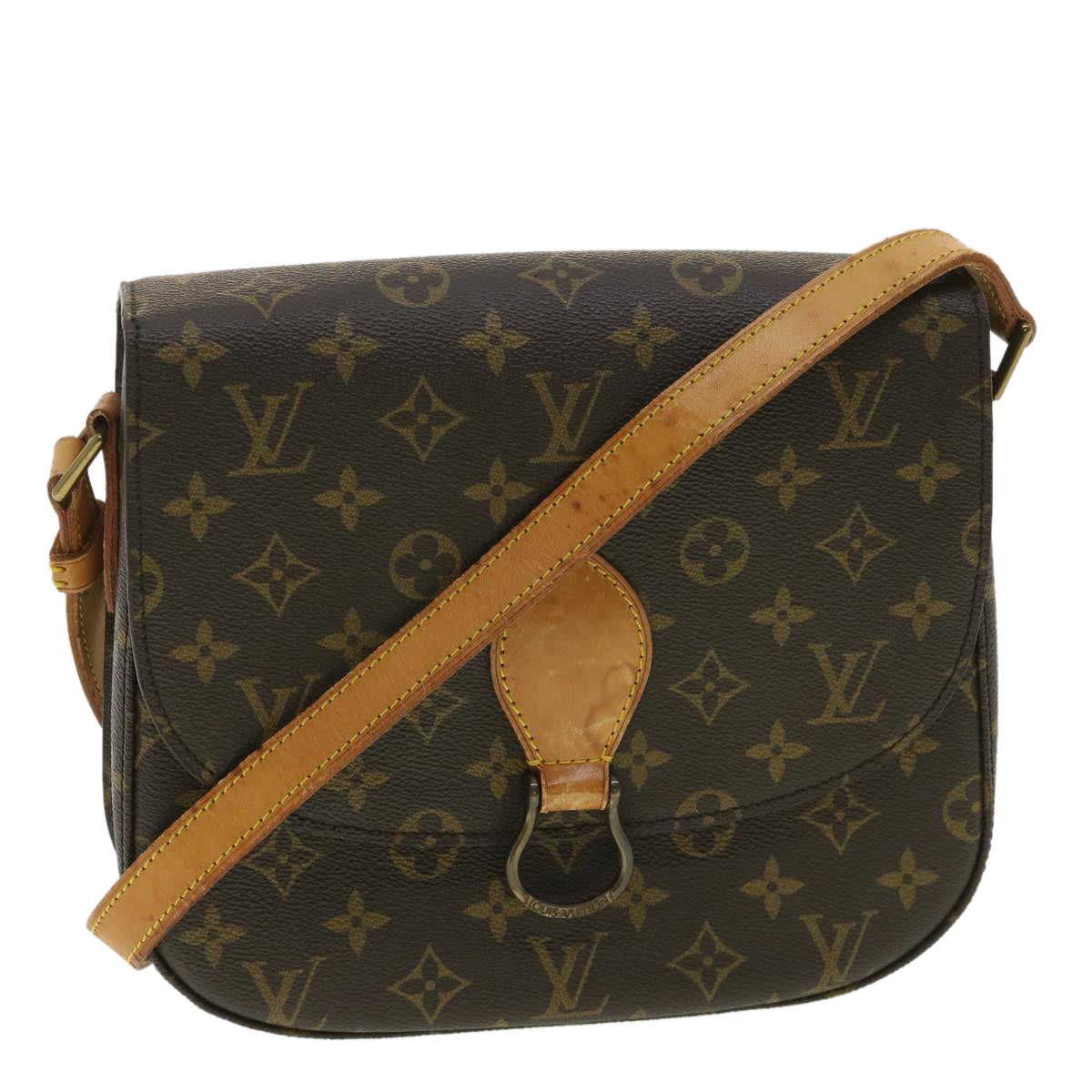 LOUIS VUITTON Monogram Saint Cloud GM Shoulder Bag M51242 LV Auth 34586