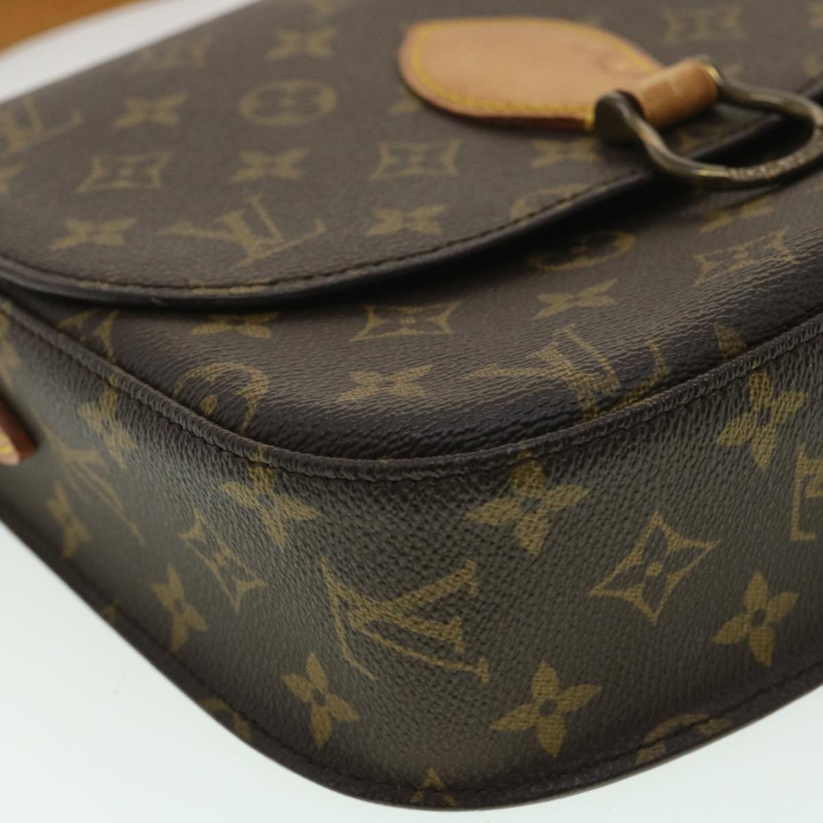 LOUIS VUITTON Monogram Saint Cloud GM Shoulder Bag M51242 LV Auth 34586