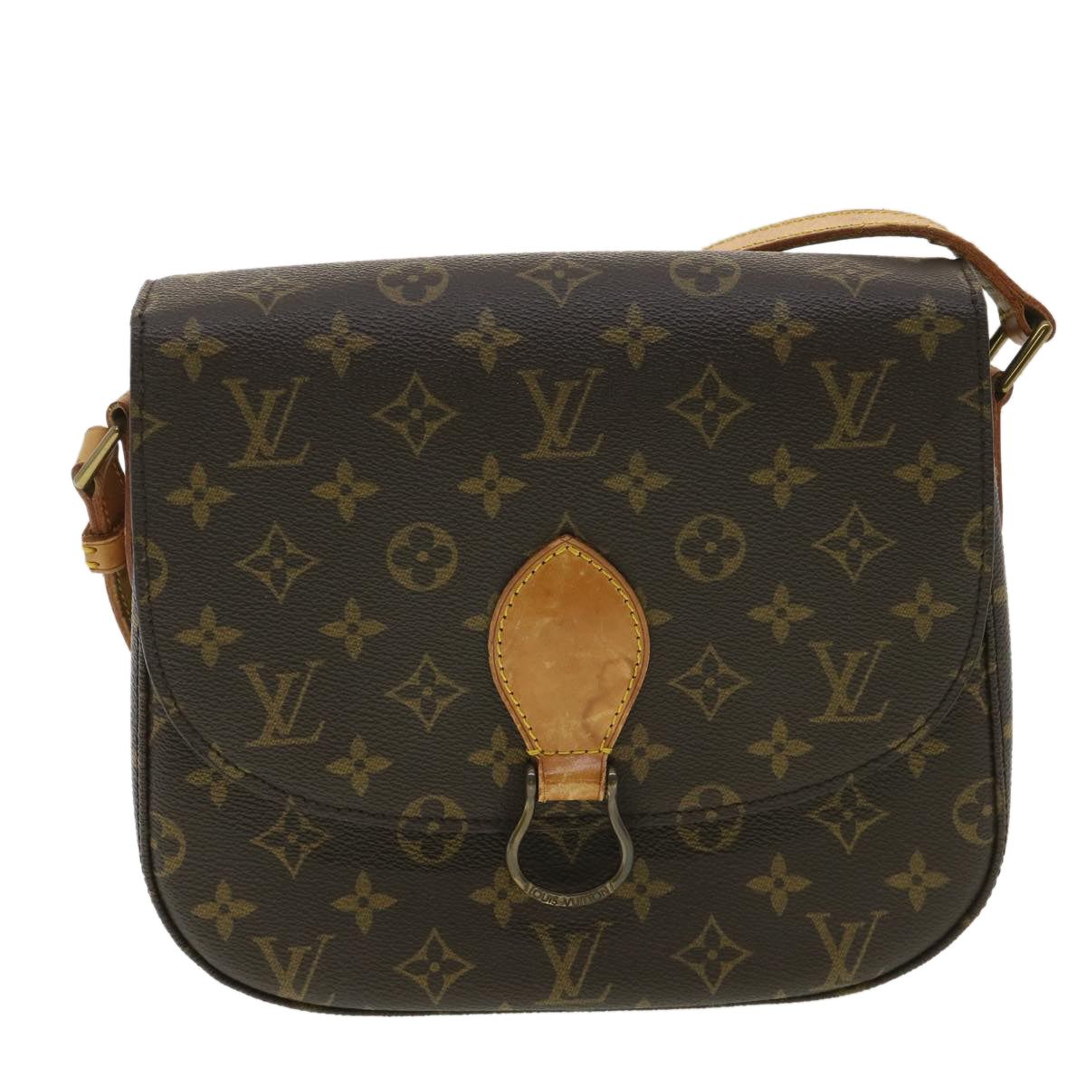 LOUIS VUITTON Monogram Saint Cloud GM Shoulder Bag M51242 LV Auth 34586