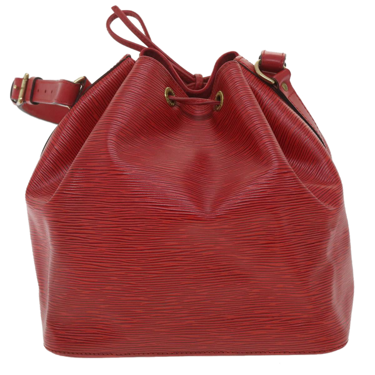 LOUIS VUITTON Epi Petit Noe Shoulder Bag Red M44107 LV Auth 34598