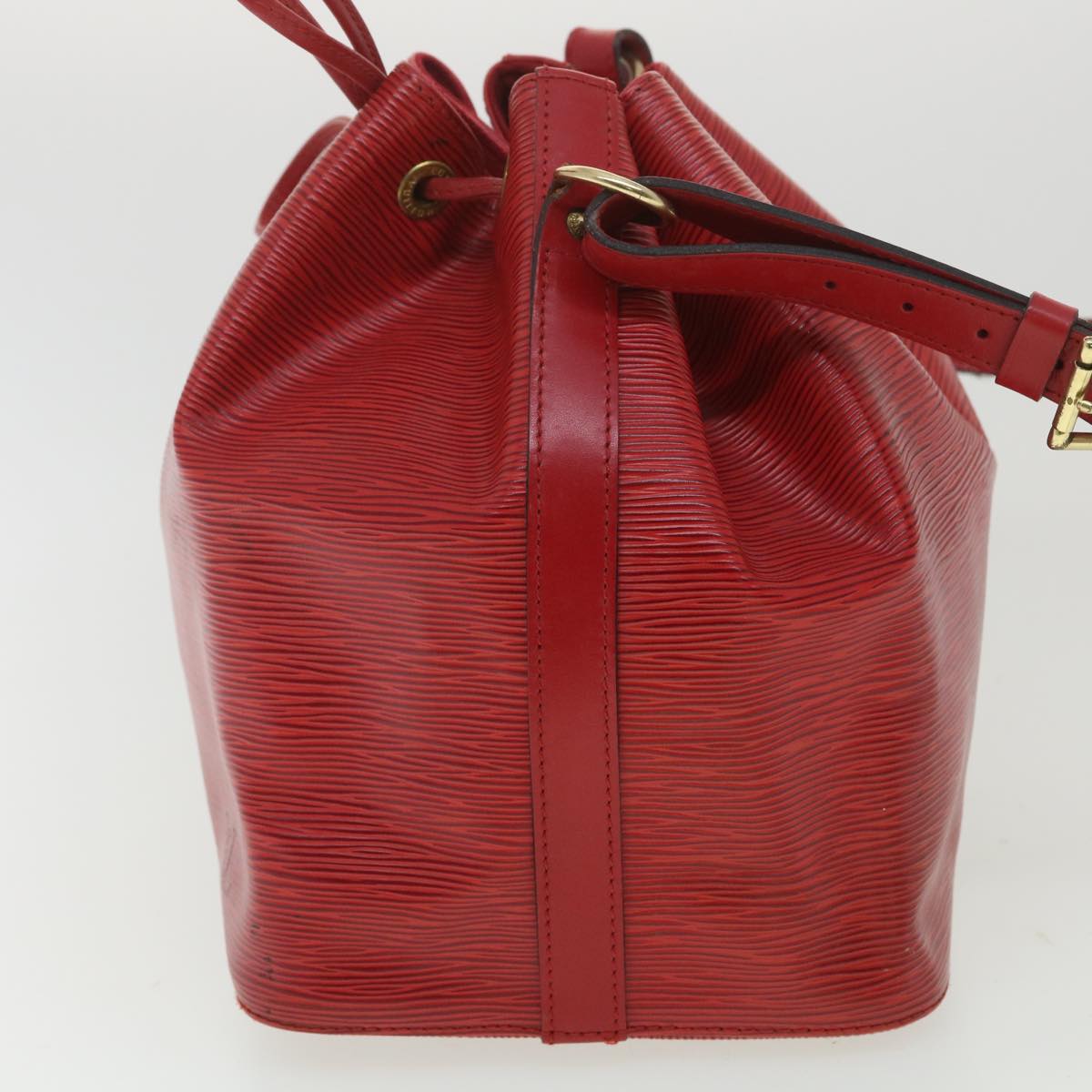 LOUIS VUITTON Epi Petit Noe Shoulder Bag Red M44107 LV Auth 34598