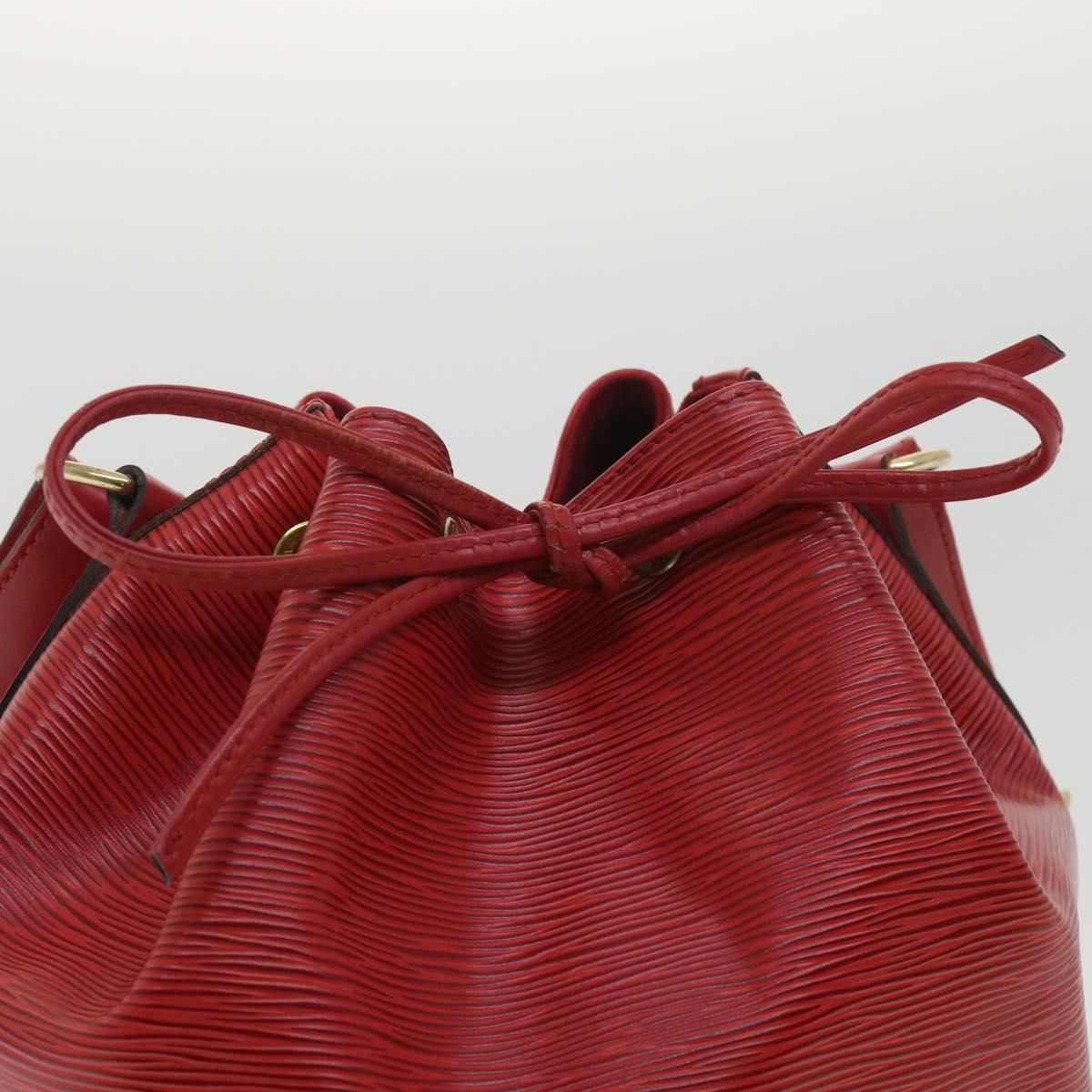 LOUIS VUITTON Epi Petit Noe Shoulder Bag Red M44107 LV Auth 34598