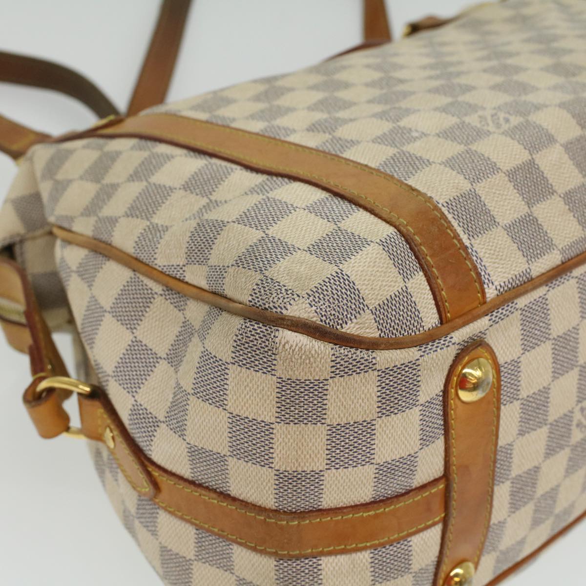 LOUIS VUITTON Damier Azur Stresa GM Tote Bag N42221 LV Auth 34610