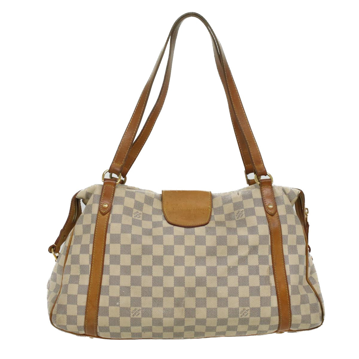 LOUIS VUITTON Damier Azur Stresa GM Tote Bag N42221 LV Auth 34610