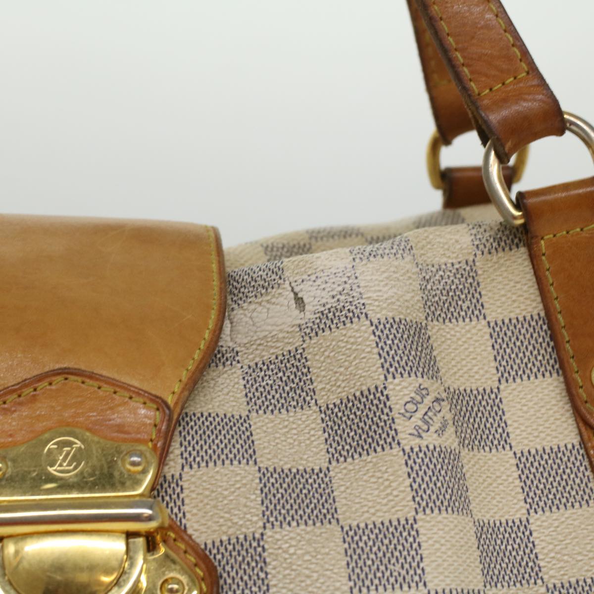 LOUIS VUITTON Damier Azur Stresa GM Tote Bag N42221 LV Auth 34610 - 0