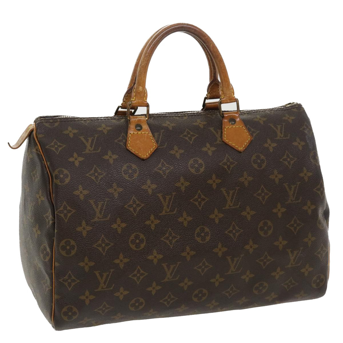 LOUIS VUITTON Monogram Speedy 35 Hand Bag M41524 LV Auth 34632