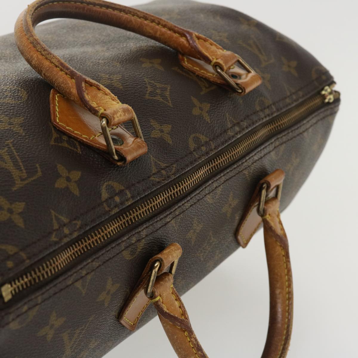 LOUIS VUITTON Monogram Speedy 35 Hand Bag M41524 LV Auth 34632