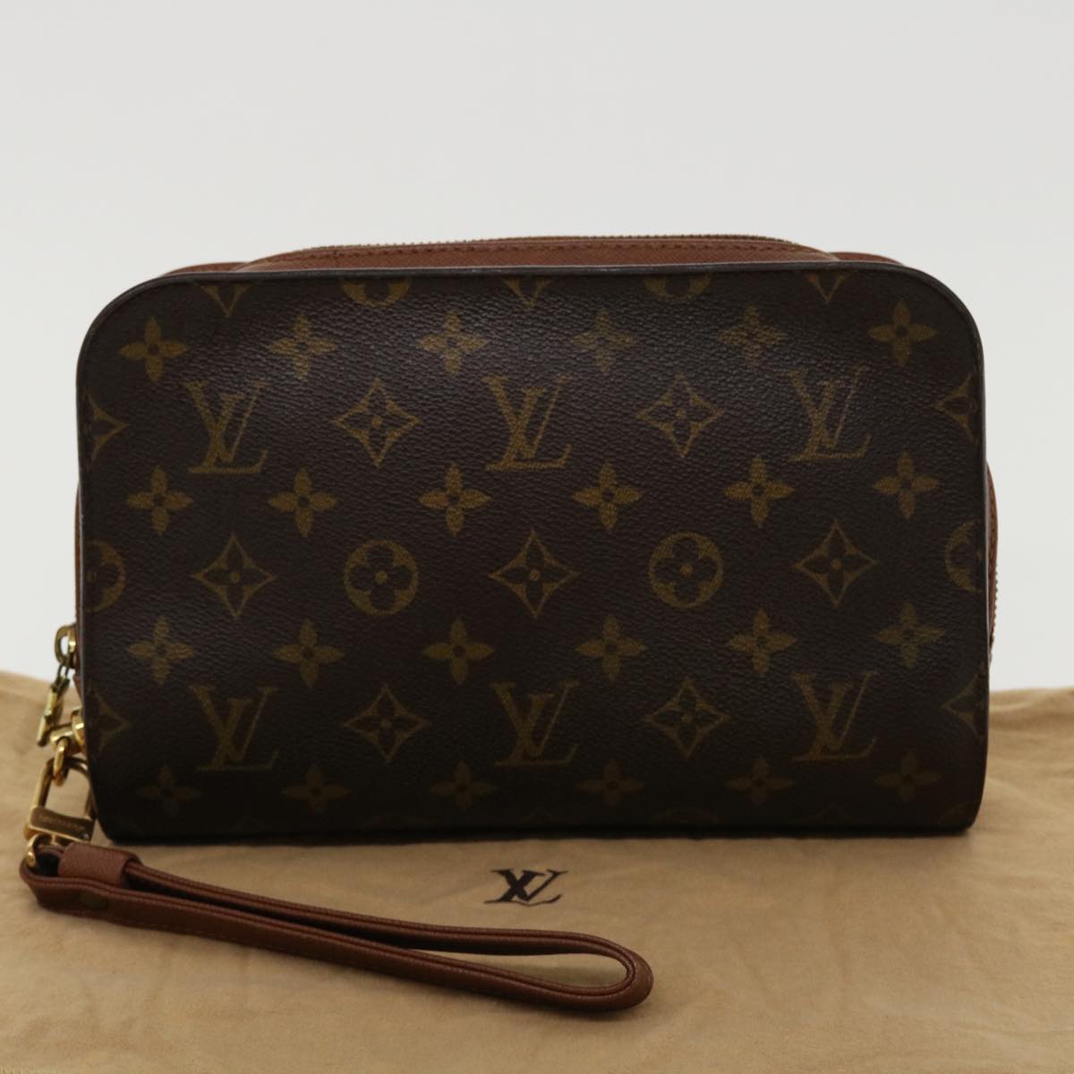 LOUIS VUITTON Monogram Orsay Clutch Bag M51790 LV Auth 34981