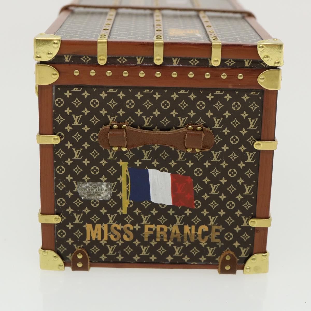 LOUIS VUITTON Monogram Miss France Paper Weight Brown M99408 LV Auth 34987