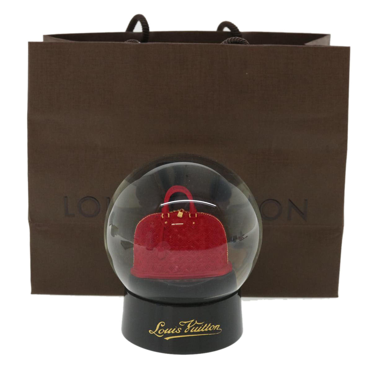 LOUIS VUITTON Snow Globe Alma Exclusive to LV VIPs Clear LV Auth 34988