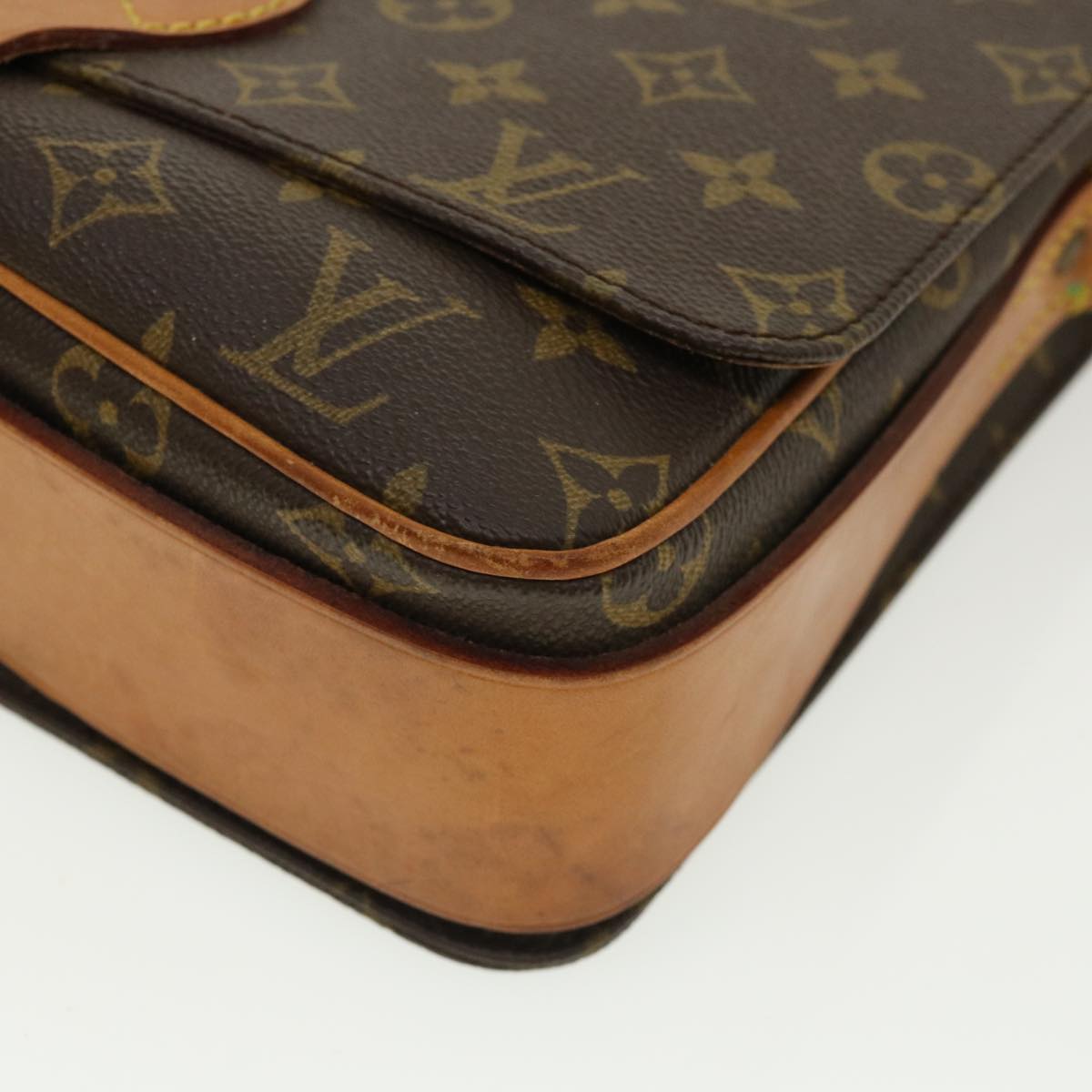 LOUIS VUITTON Monogram Cartouchiere GM Shoulder Bag M51252 LV Auth 34994