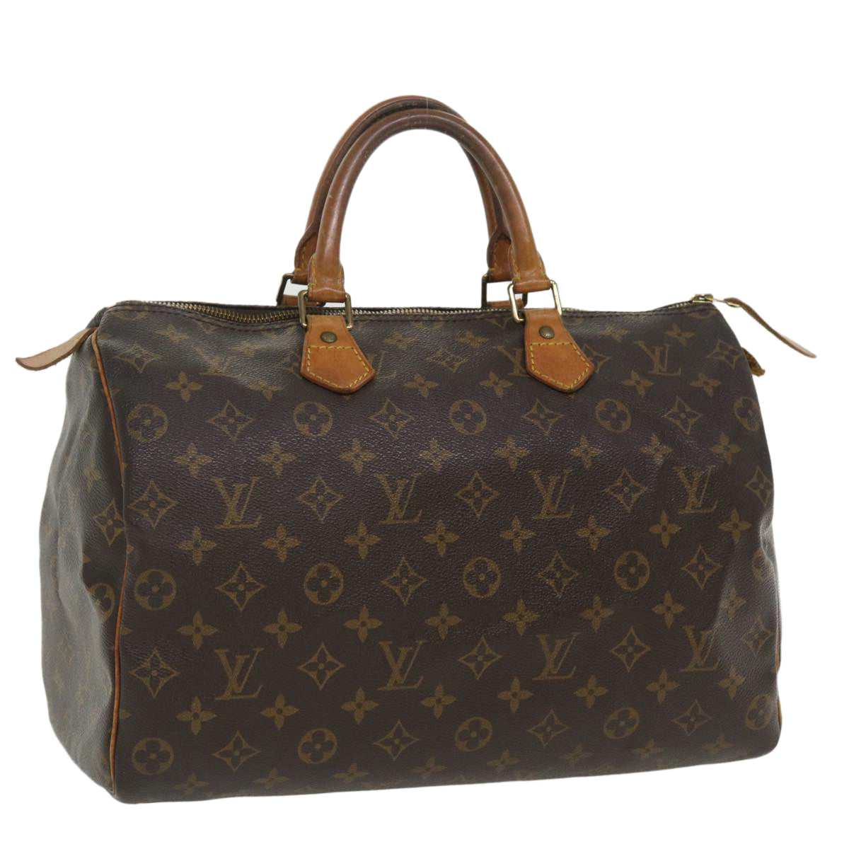 LOUIS VUITTON Monogram Speedy 35 Hand Bag M41524 LV Auth 35294