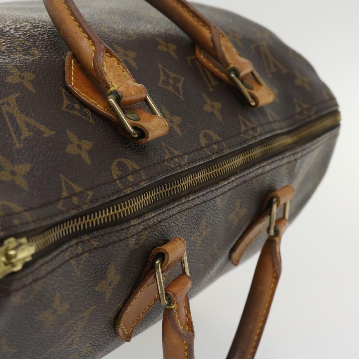 LOUIS VUITTON Monogram Speedy 35 Hand Bag M41524 LV Auth 35294