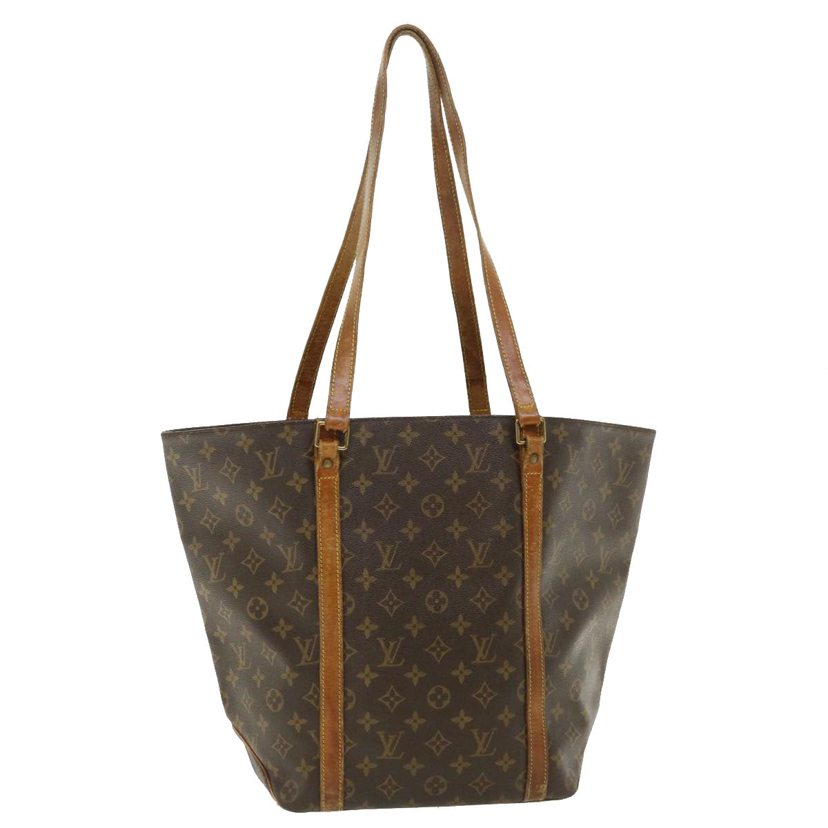 LOUIS VUITTON Monogram Sac Shopping Tote Bag M51108 LV Auth 35310