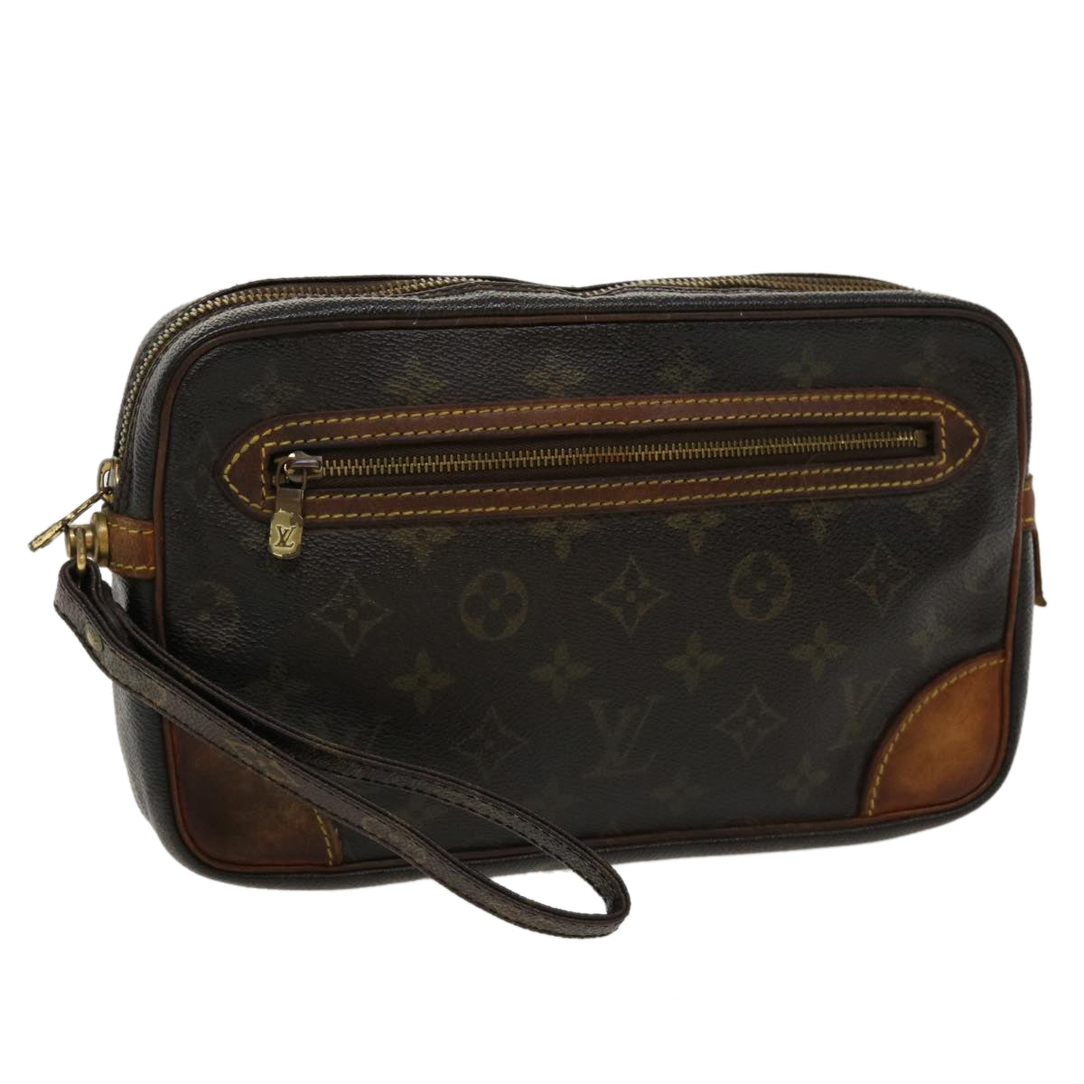 LOUIS VUITTON Monogram Marly Dragonne GM Clutch Bag M51825 LV Auth 35347