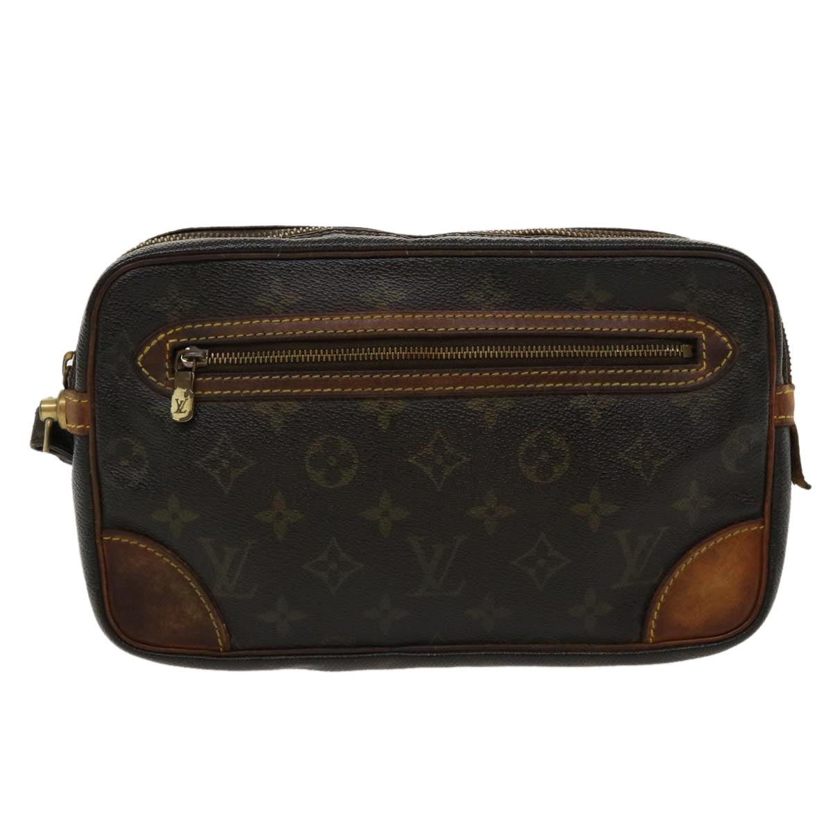 LOUIS VUITTON Monogram Marly Dragonne GM Clutch Bag M51825 LV Auth 35347