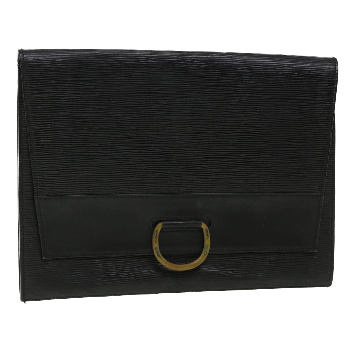 LOUIS VUITTON Epi Jena Clutch Bag Black M52722 LV Auth 35350