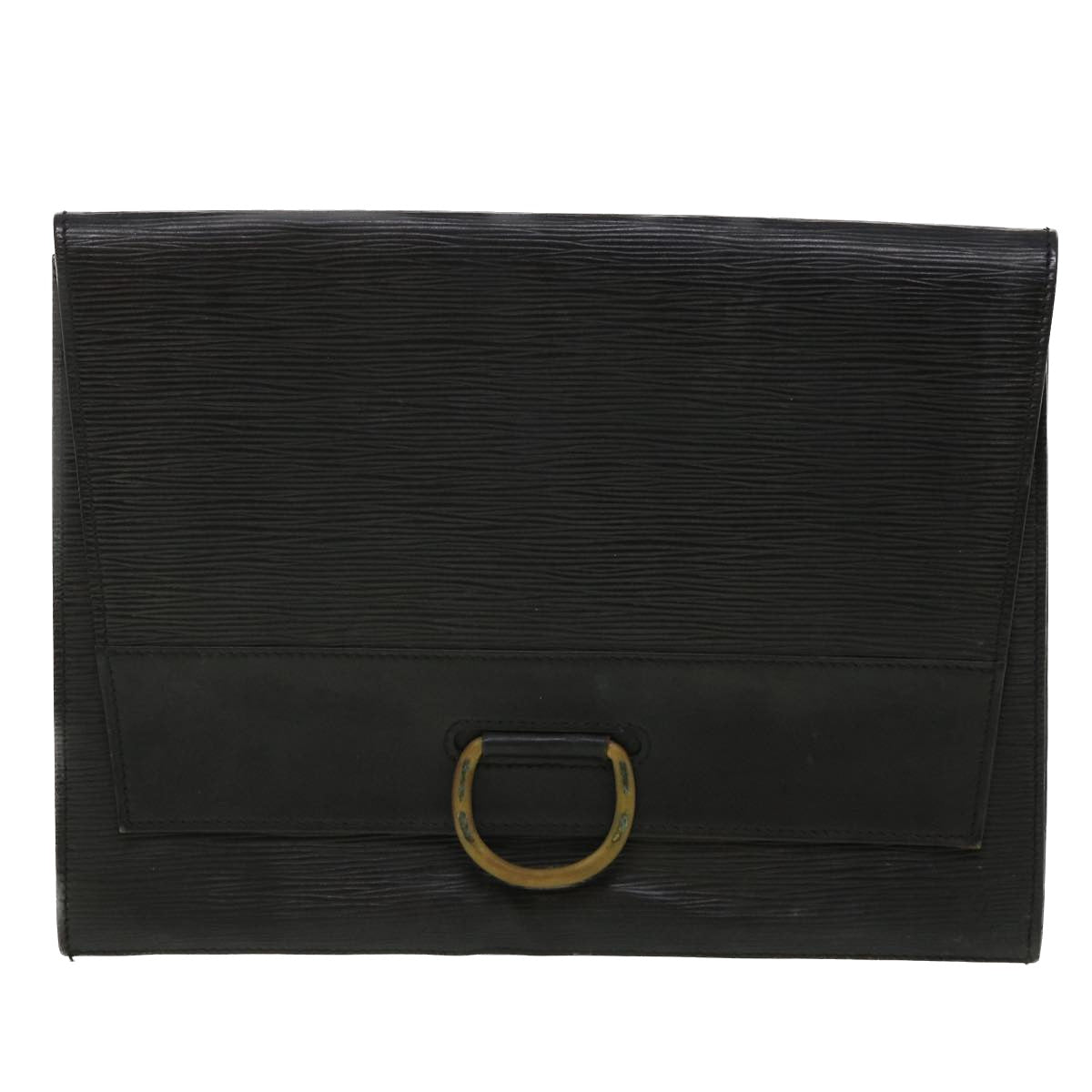 LOUIS VUITTON Epi Jena Clutch Bag Black M52722 LV Auth 35350