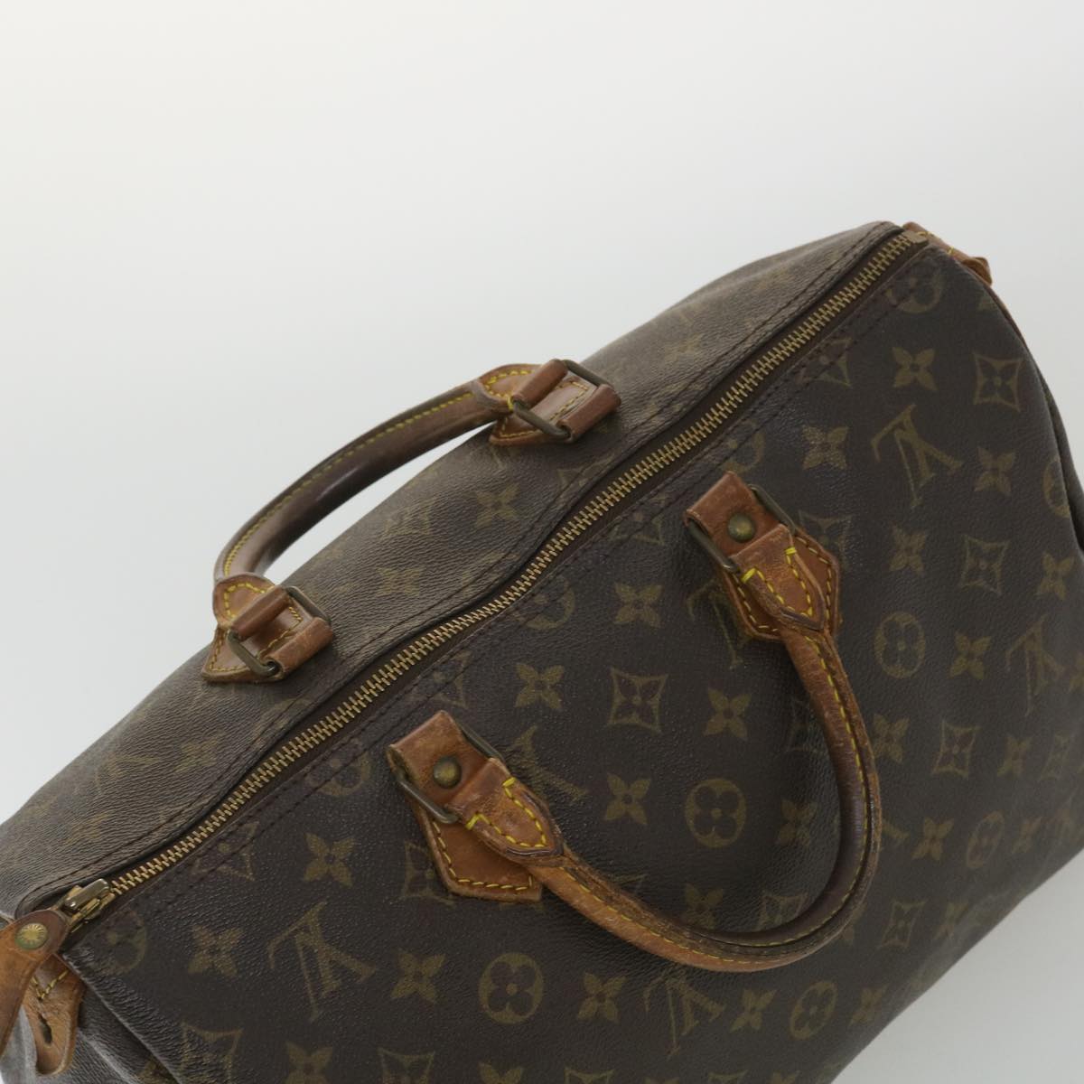 LOUIS VUITTON Monogram Speedy 35 Hand Bag M41524 LV Auth 35354