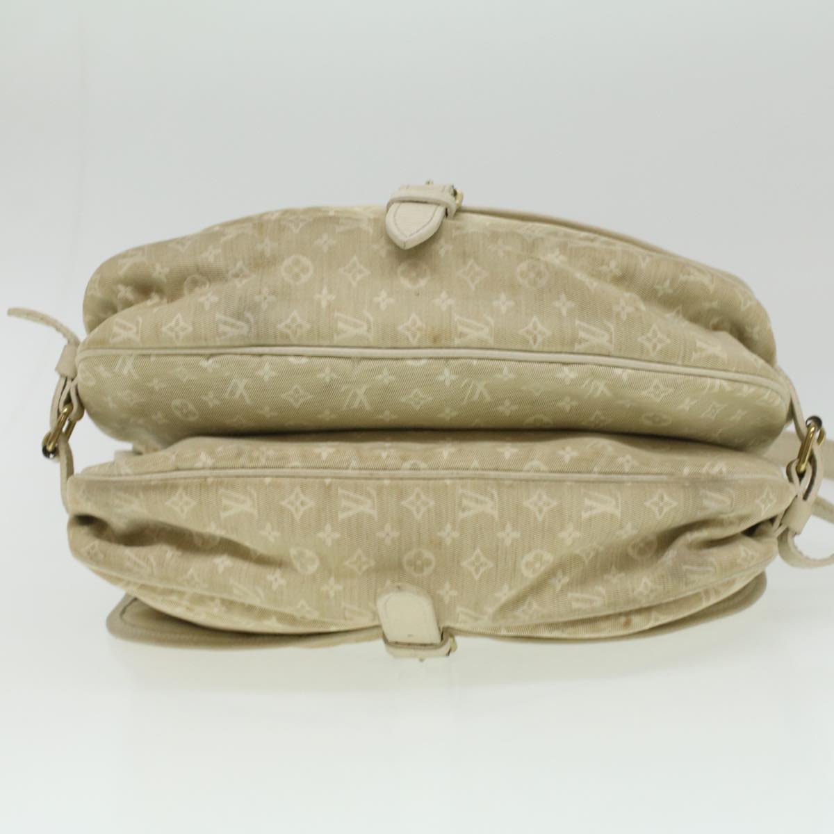 LOUIS VUITTON Monogram Mini Canvas Saumur 30 Shoulder Bag White M95314 LV 35361