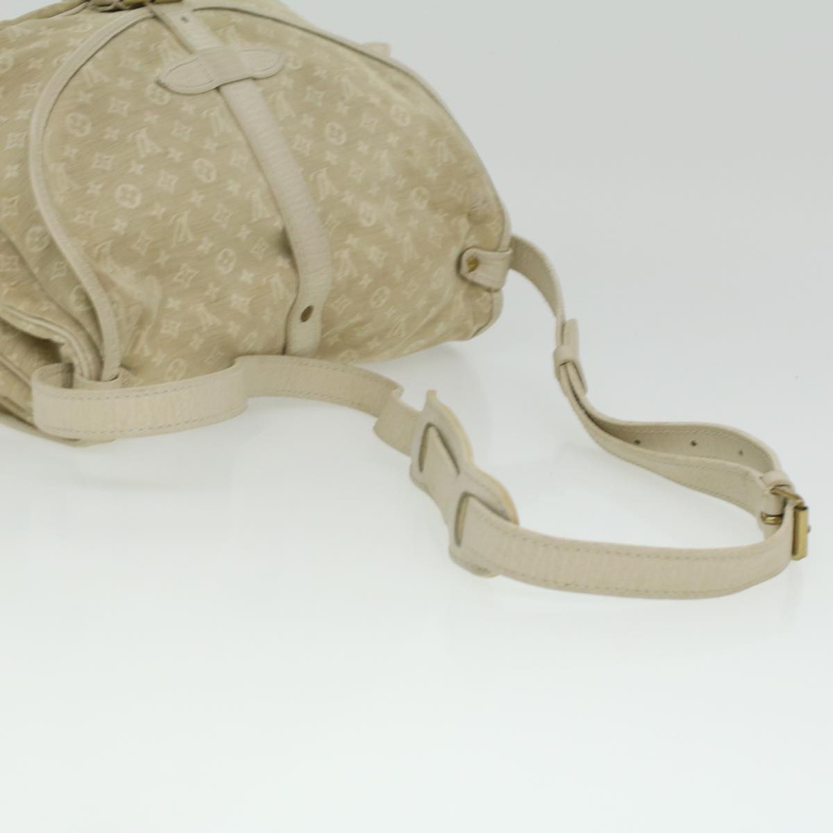 LOUIS VUITTON Monogram Mini Canvas Saumur 30 Shoulder Bag White M95314 LV 35361