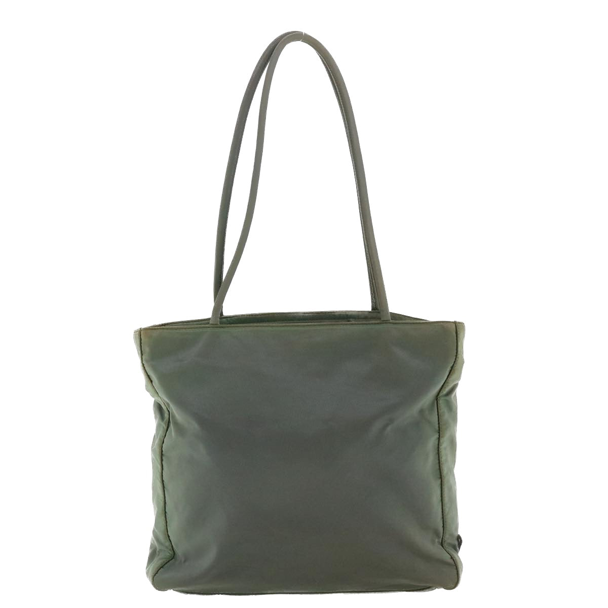 PRADA Shoulder Bag Nylon Gray Auth 35364 - 0