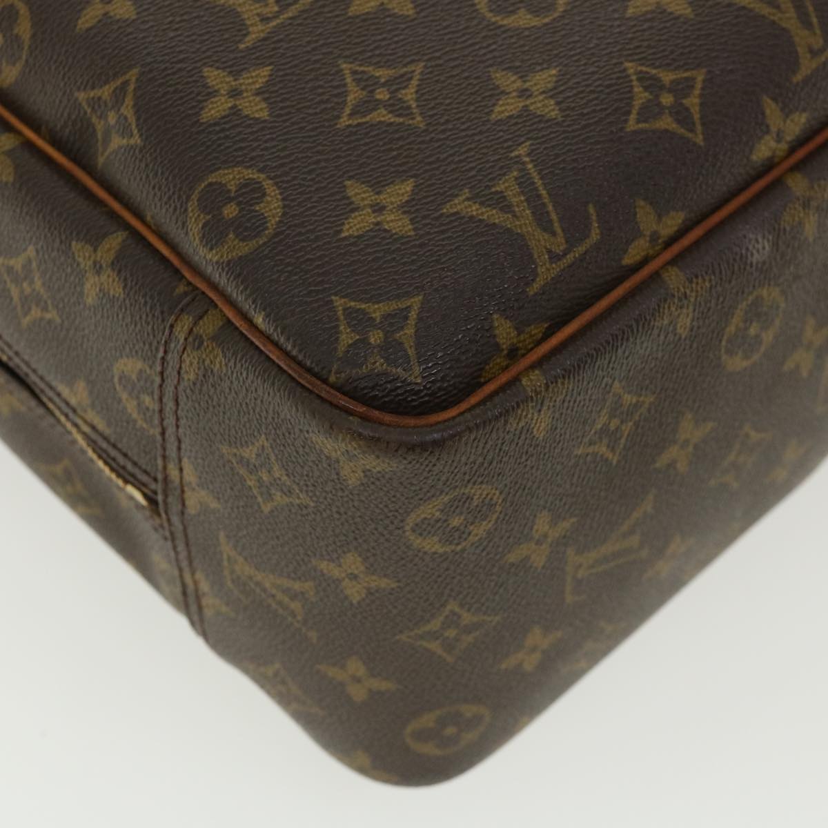 LOUIS VUITTON Monogram Deauville Hand Bag M47270 LV Auth 35378