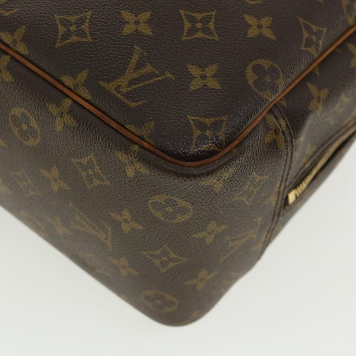 LOUIS VUITTON Monogram Deauville Hand Bag M47270 LV Auth 35378