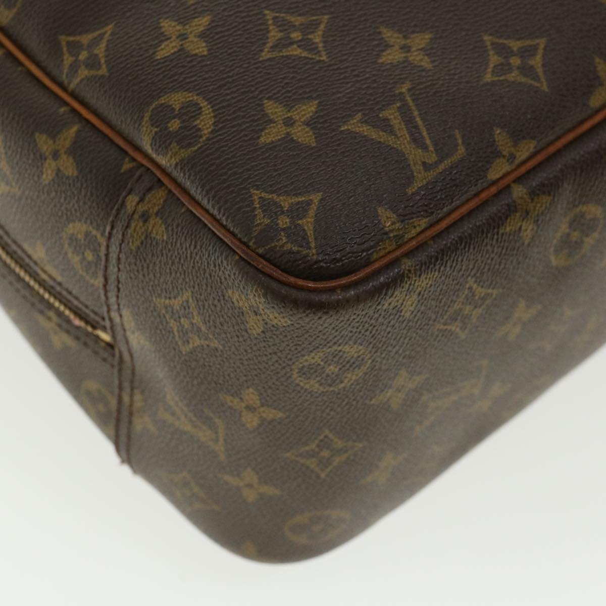 LOUIS VUITTON Monogram Deauville Hand Bag M47270 LV Auth 35378