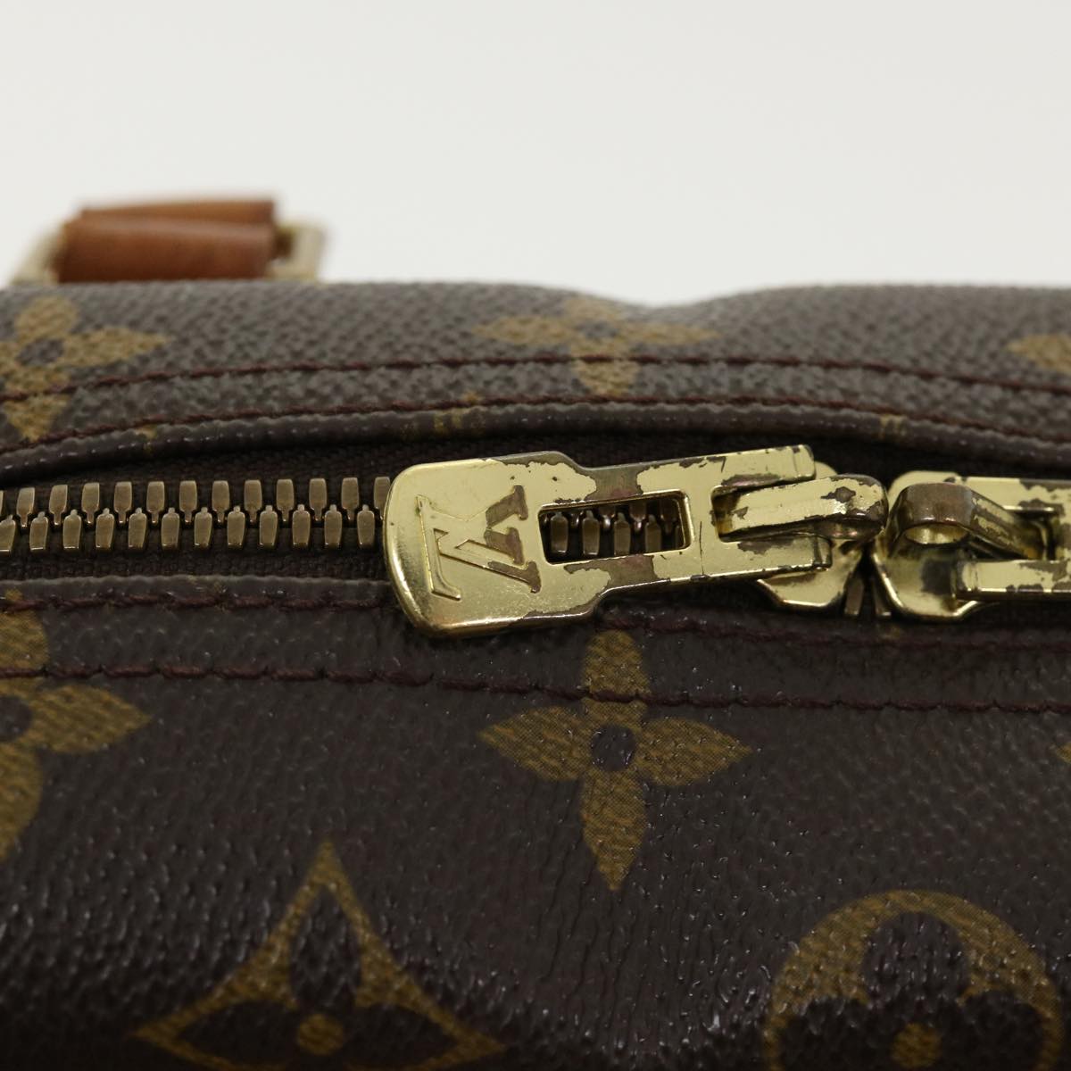 LOUIS VUITTON Monogram Deauville Hand Bag M47270 LV Auth 35378