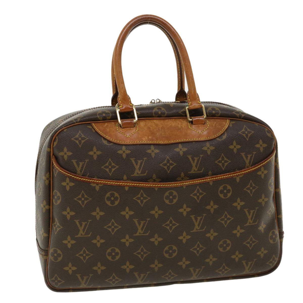 LOUIS VUITTON Monogram Deauville Hand Bag M47270 LV Auth 35378