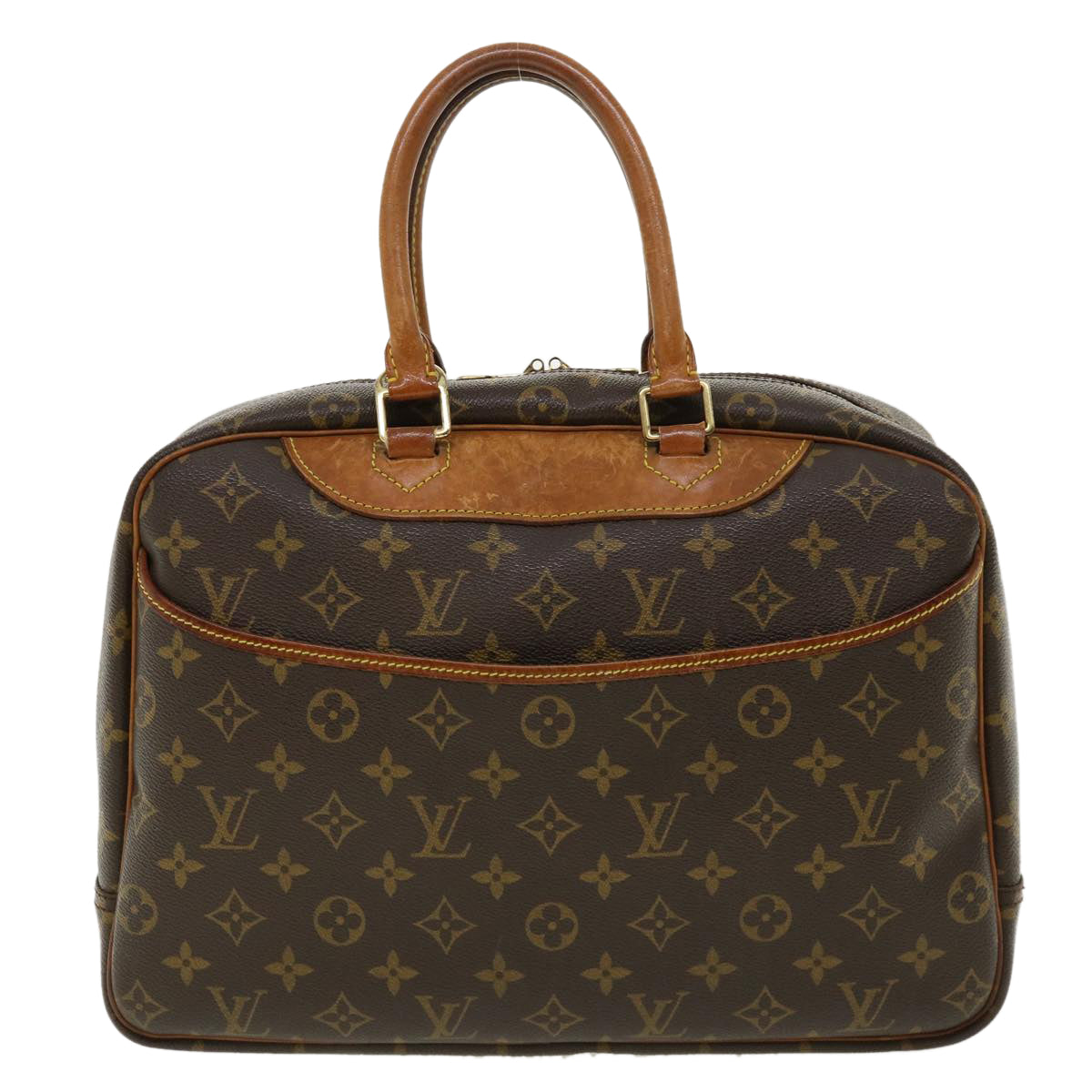 LOUIS VUITTON Monogram Deauville Hand Bag M47270 LV Auth 35378