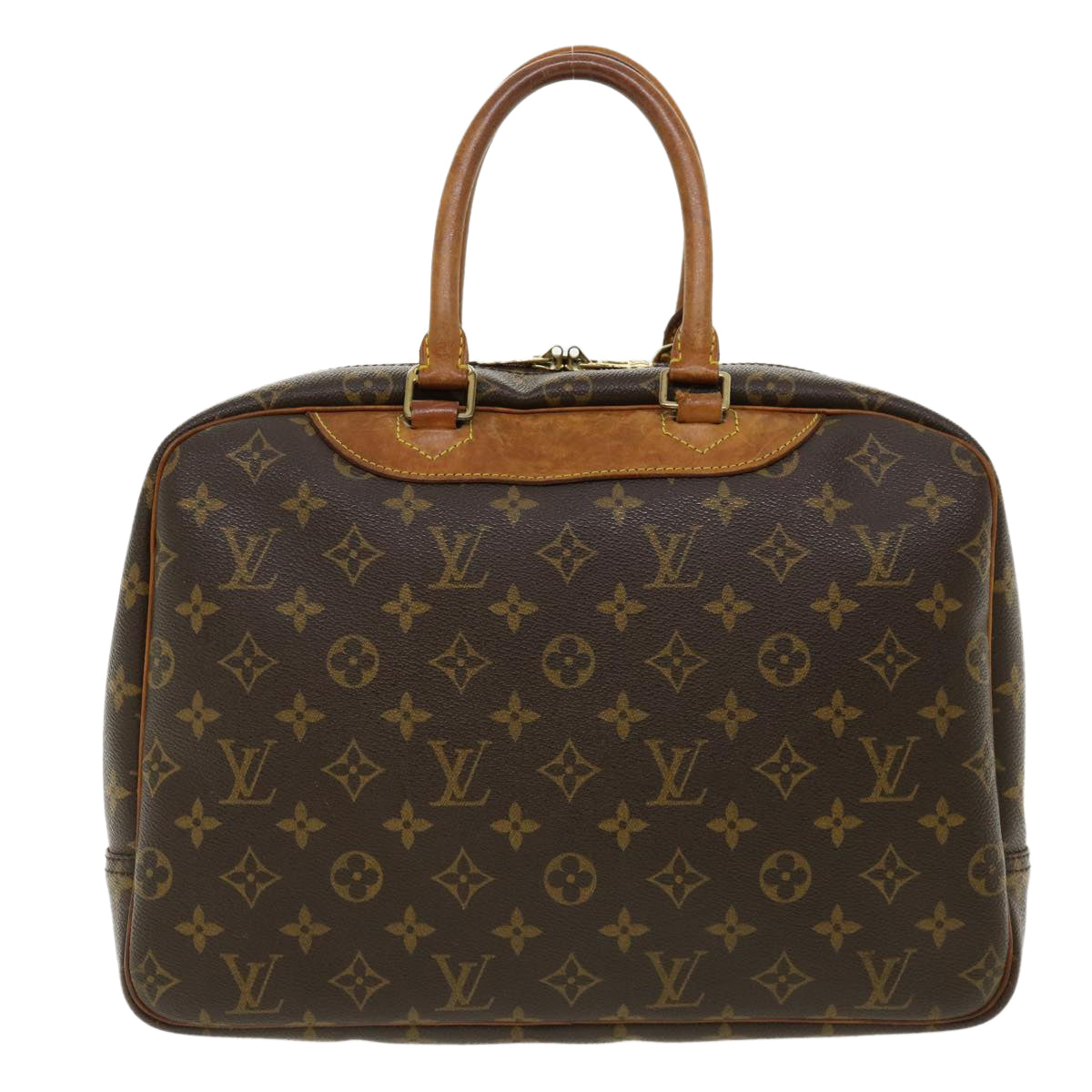 LOUIS VUITTON Monogram Deauville Hand Bag M47270 LV Auth 35378