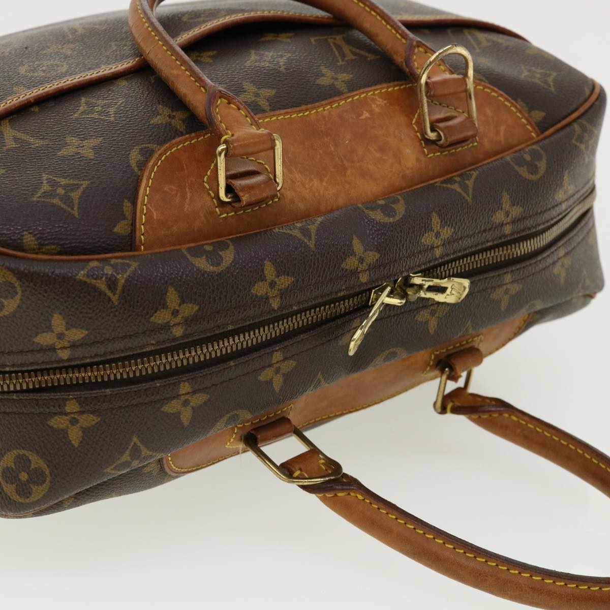 LOUIS VUITTON Monogram Deauville Hand Bag M47270 LV Auth 35378