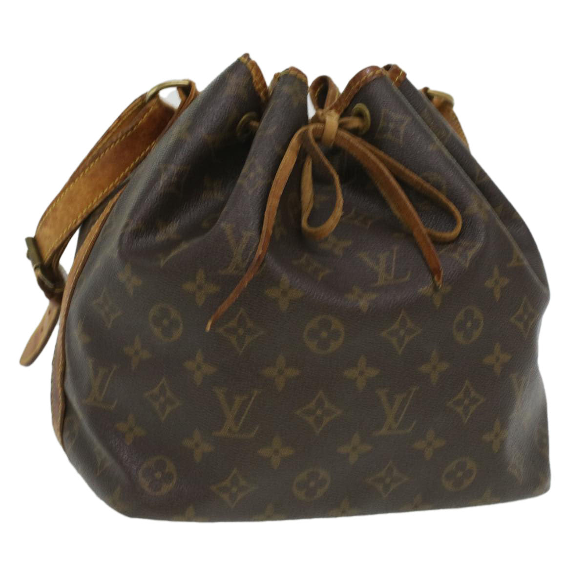 LOUIS VUITTON Monogram Petit Noe Shoulder Bag M42226 LV Auth 35411