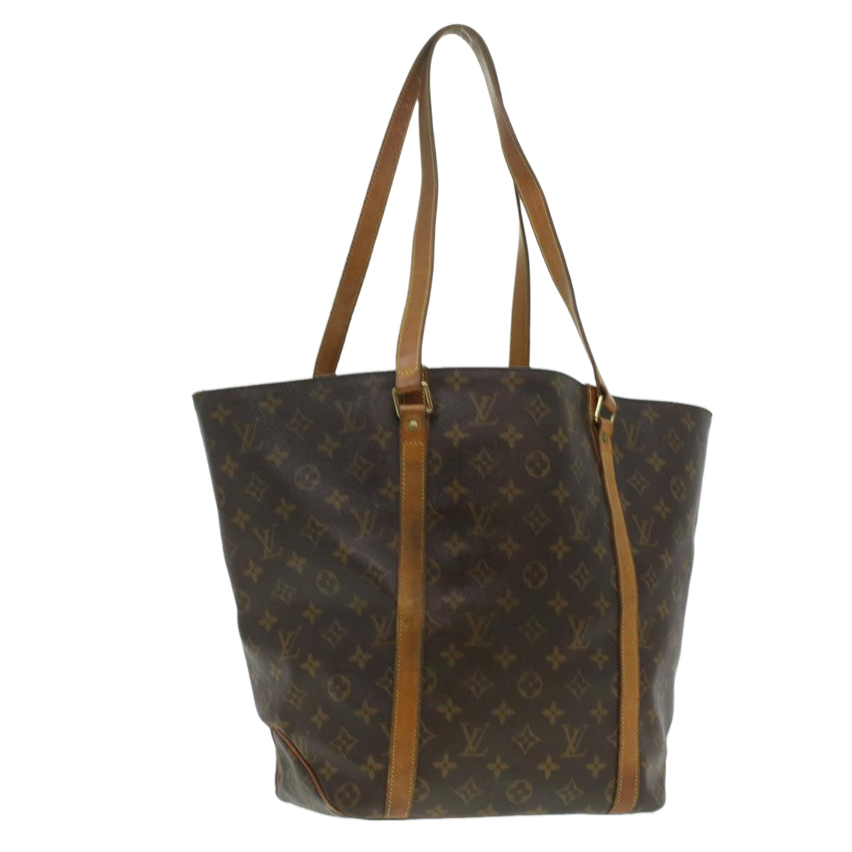 LOUIS VUITTON Monogram Sac Shopping Tote Bag M51108 LV Auth 35436