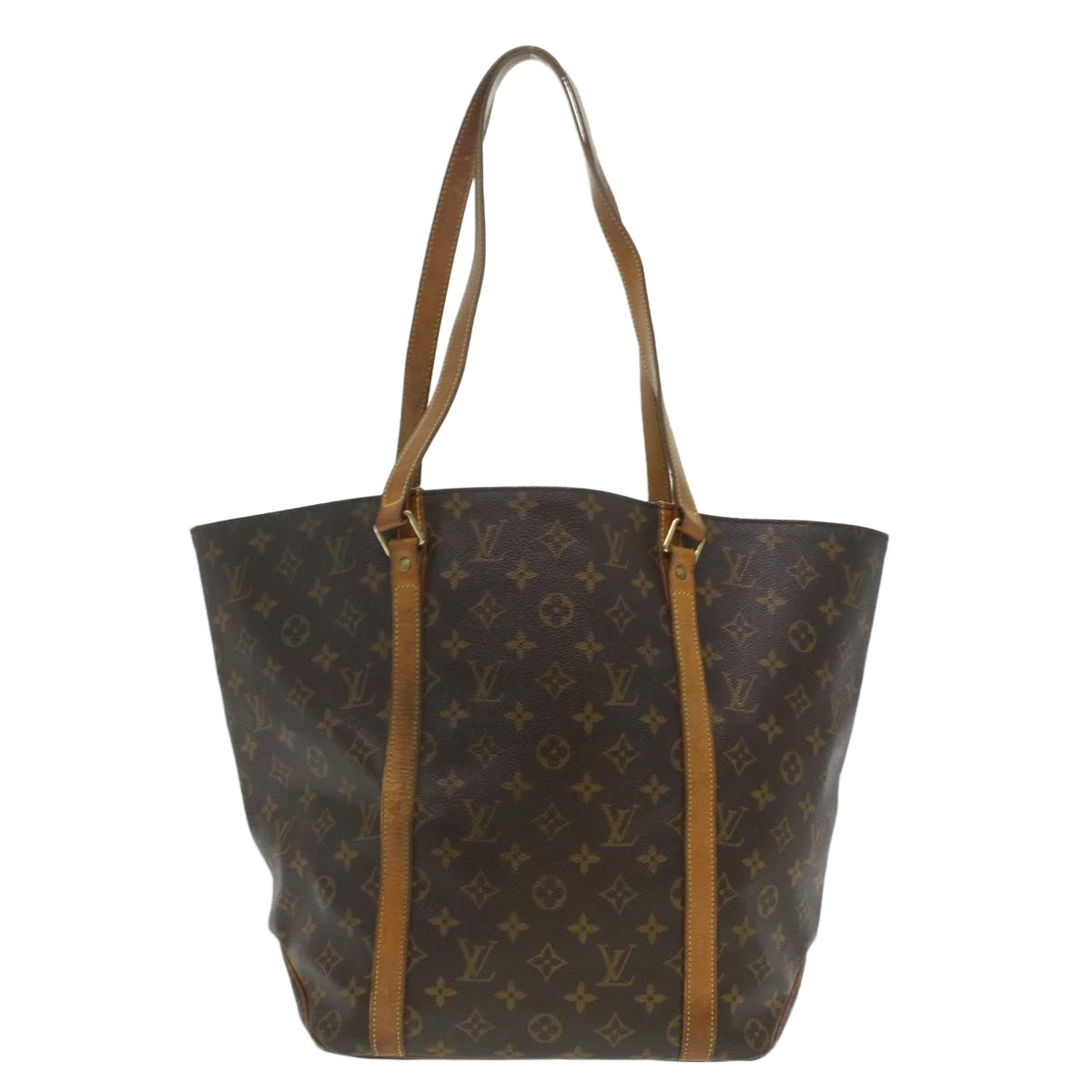 LOUIS VUITTON Monogram Sac Shopping Tote Bag M51108 LV Auth 35436