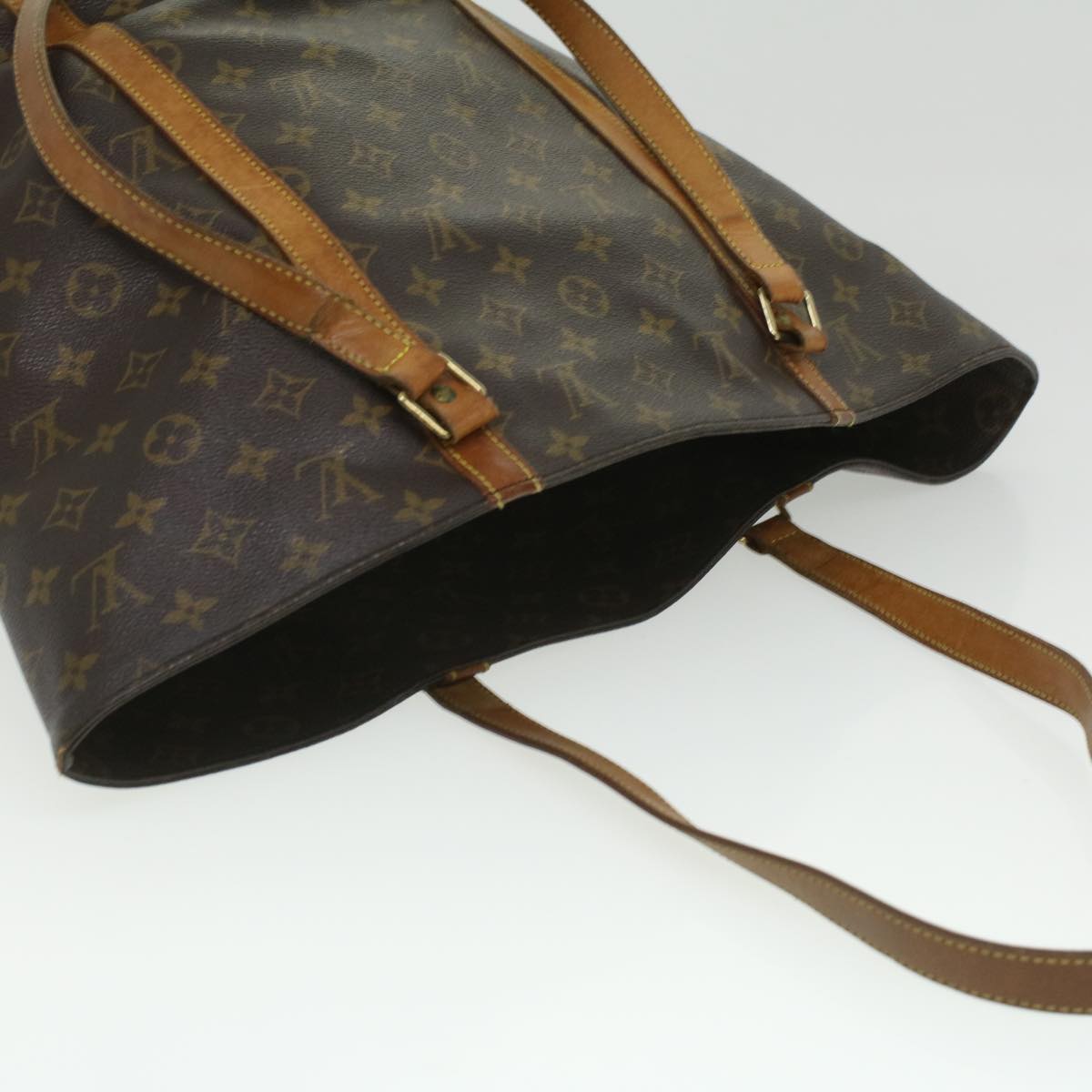 LOUIS VUITTON Monogram Sac Shopping Tote Bag M51108 LV Auth 35436