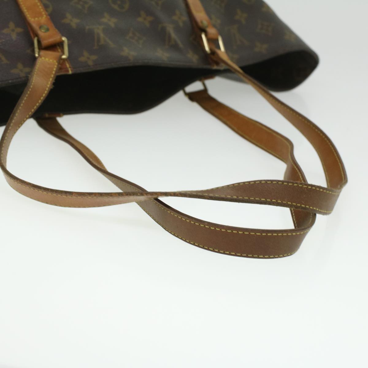 LOUIS VUITTON Monogram Sac Shopping Tote Bag M51108 LV Auth 35436