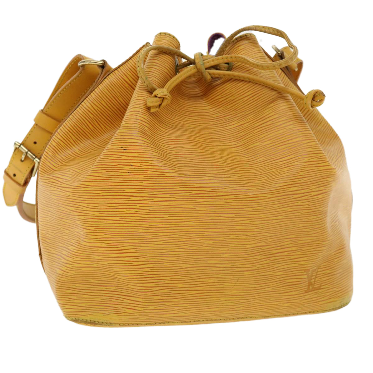 LOUIS VUITTON Epi Petit Noe Shoulder Bag Tassili Yellow M44109 LV Auth 35453