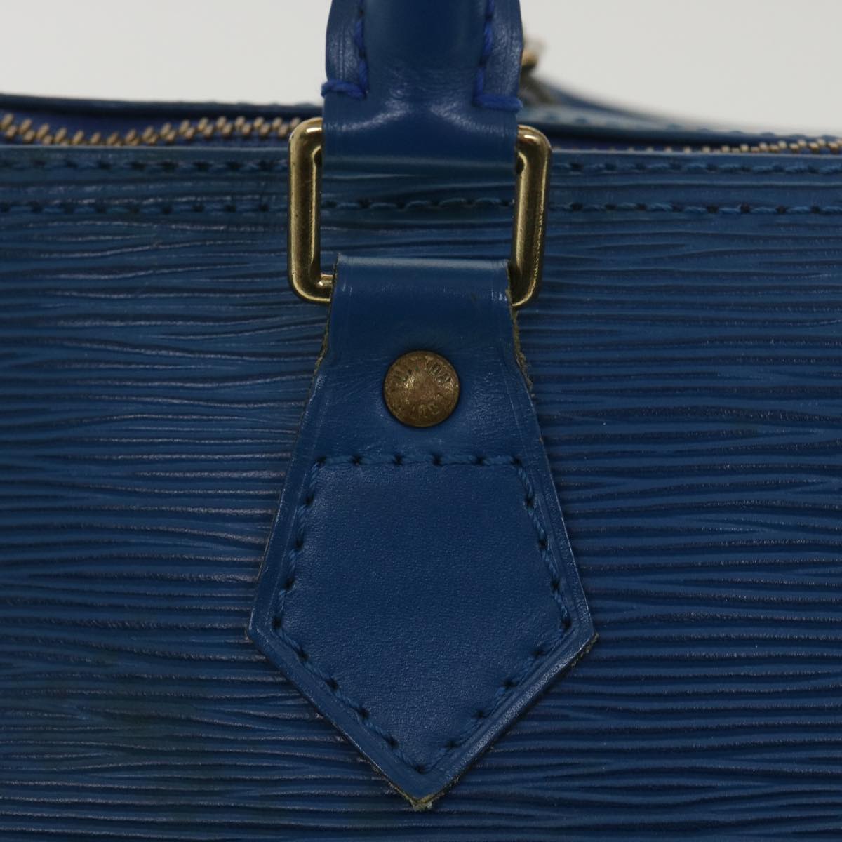 LOUIS VUITTON Epi Speedy 30 Hand Bag Blue M43005 LV Auth 35459