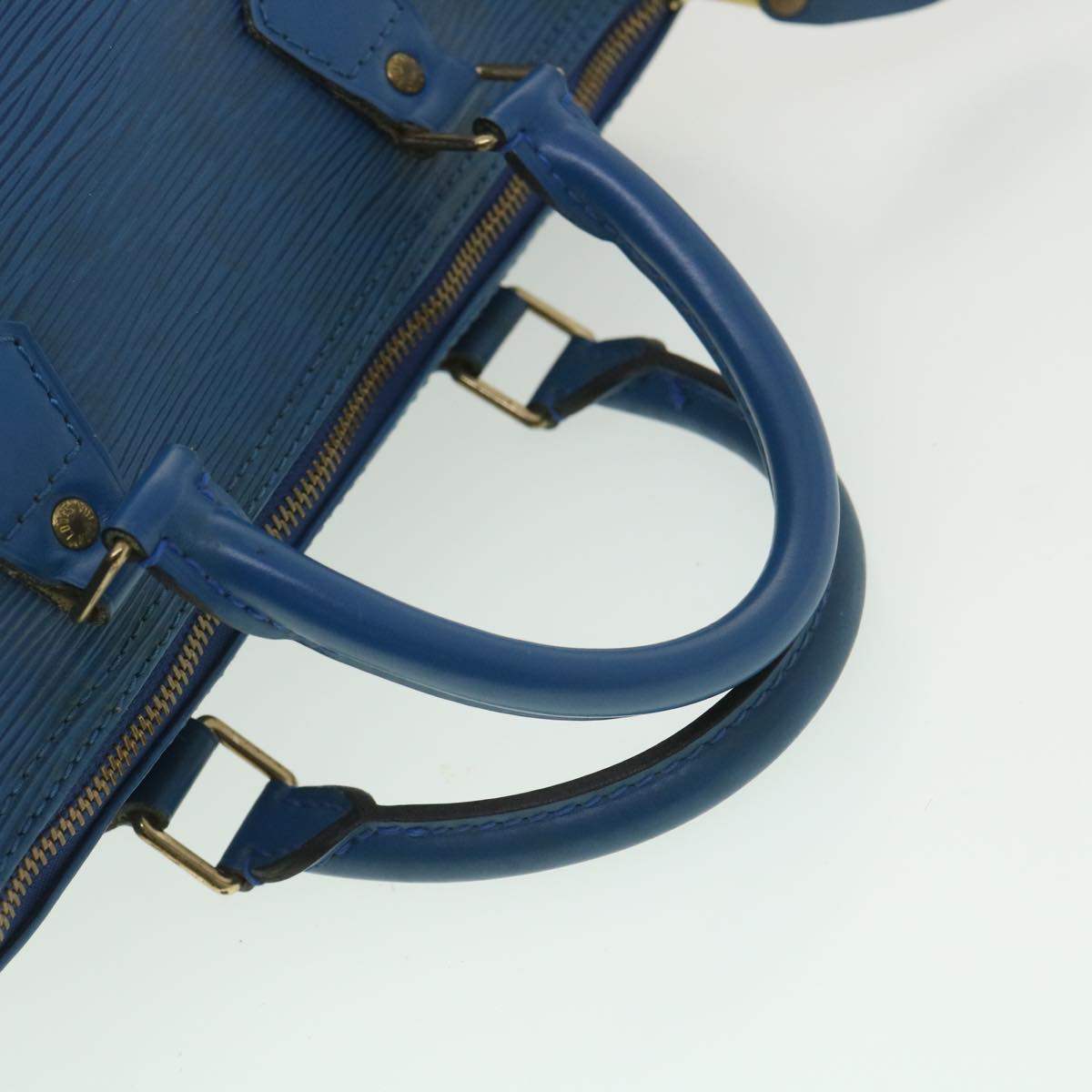 LOUIS VUITTON Epi Speedy 30 Hand Bag Blue M43005 LV Auth 35459